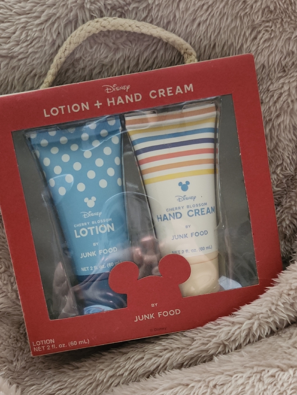 Disney Cherry Blossom Lotion & Hand Cream Set - Blue, White, Multicolor Stripes